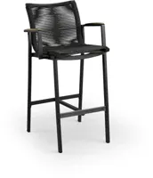 Tierra Outdoor Barstoel Foxx Rope Teak - thumbnail