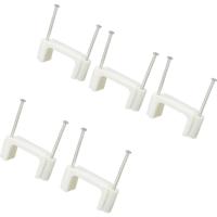 TRU COMPONENTS TC-DNF24203 Spijkerclip 1593095 Bundel-Ø (bereik) 24 mm (max) Tweegats Wit 100 stuk(s) - thumbnail