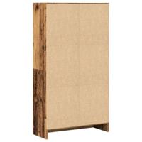 Boekenkast 60x24x109 cm bewerkt hout oud houtkleurig - thumbnail