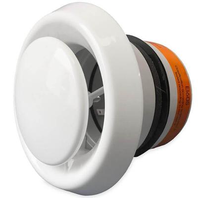 Luchtventiel (toevoer & retour) Ø125mm voorzien van brandwerende vlinderklep Luchtventiel (toevoer & retour) Ø125mm voorzien van brandwerende vlinderklep