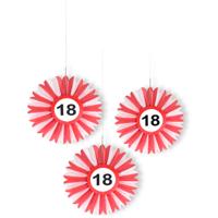 Honeycomb waaier verkeersbord 18 jaar - thumbnail