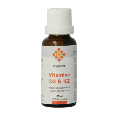 Epigenar Support Vitamine D3 en K2 Druppels 25ml Epigenar Support Vitamine D3 en K2 Druppels 25ml