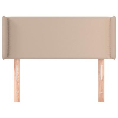 Hoofdbord met randen 83x16x78/88 cm kunstleer cappuccinokleur - thumbnail