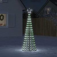 VidaXL Led-kerstboom 275 leds koud wit 180 cm - thumbnail