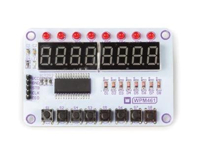 Whadda WPM461 knop- en displaymodule met TM1638-chip