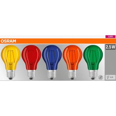 OSRAM HOMELIGHTING 4058075058460 LED-lamp Energielabel G (A - G) E27 Peer 2.50 W = 15 W Koudwit (Ø x h) 60 mm x 105 mm 1 stuk(s)
