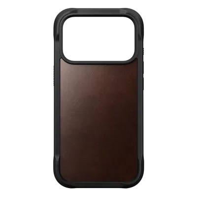 Nomad Horween Rugged lederen hoesje iPhone 17 Pro - Brown