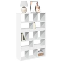 Boekenkast 100x33x187,5 cm bewerkt hout wit - thumbnail