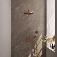 Copper Carving thermostatische inbouw regendouche set met 3-weg omstelling en 30 cm douchekop - thumbnail