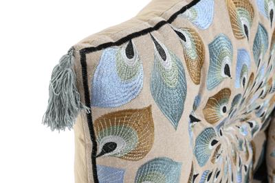 Tuinstoel DKD Home Decor Blauw Beige 155 x 76 x 65 cm 150 x 76 x 20 cm