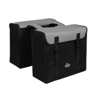 Greenlands dubbele tas, zwart-grijs. afmeting 38x34x13cm. totaalinhoud 35l - thumbnail