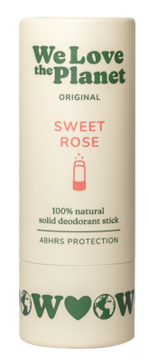 We Love The Planet Deo stick sweet rose - 40g We Love The Planet Deo stick sweet rose - 40g