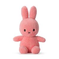 nijntje Miffy Sitting Terry roze knuffel 23 cm - thumbnail
