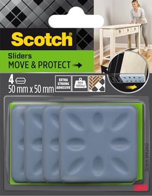 3M SP62A12 vloerbeschermer voor meubilair 4 stuk(s) Vierkant