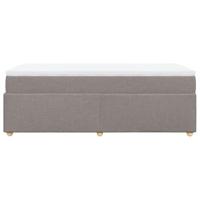 Boxspring met matras stof taupe 90x190 cm - thumbnail