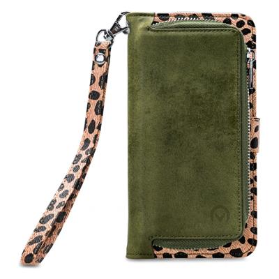 Mobilize 2in1 Magnet Zipper Case Apple iPhone 13 Pro Max Olive/Leopard