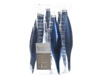 6 Pegels glas glans-mat diameter 3x15cm nacht blauw KSD - Ksd - thumbnail