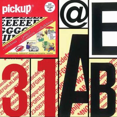 Plakcijfer Helvetica 60 mm zwart 5