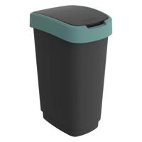 Rotho twist afvalbak 50l mistletoe groen/antraciet - thumbnail