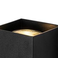 QAZQA Design vierkante wandlamp zwart - Sabbir - thumbnail