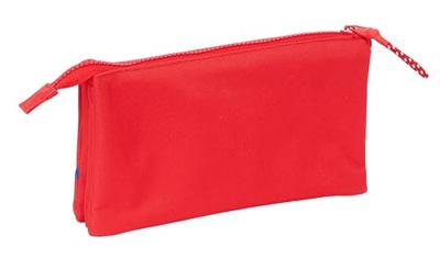 Pennenetui met 3 vakken Atlético Madrid Rood 22 x 12 x 3 cm