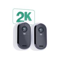 ARLO ESSENTIAL2 2K OUTDOOR CAMERA 2-PACK VMC3250-100EUS IP-Bewakingscameraset Met 2 cameras 2688 x 1520 Pixel - thumbnail