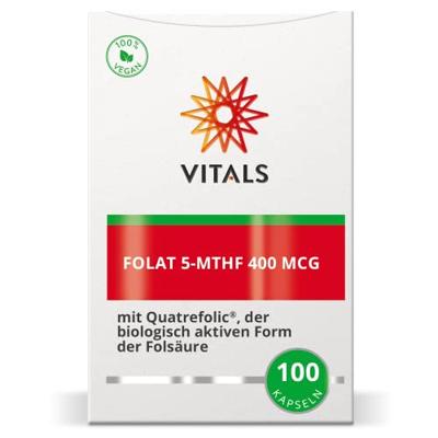 Vitals Folaat 5-MTHF 400 mcg 100 Capsules Vitals Folaat 5-MTHF 400 mcg 100 Capsules