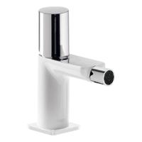 Bidetmengkraan Tres Loft Colors Draaiknop Uitloop Recht 8 cm Rond Wit Chroom - thumbnail