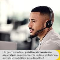 Jabra Engage 40 bedrade stereo headset met inline call control, noise cancelling-technologie en USB-C kabel - werkt met alle toonaangevende Unified Communication-platforms zoals Zoom, Unify - zwart - thumbnail