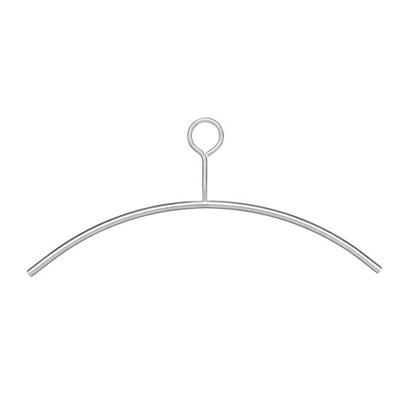 Intersteel Kledinghanger rvs geborsteld dicht