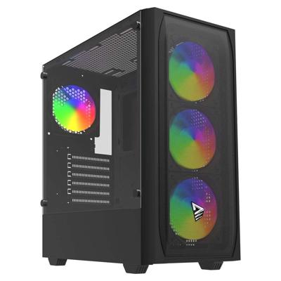 Savio Noctis Flow RGB kubus Zwart