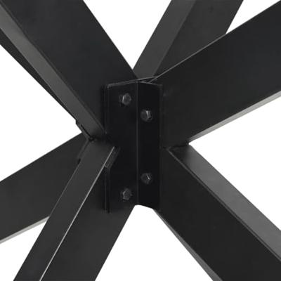 Eettafelpoot spider vorm 120x68x(72-73) cm staal antraciet Eettafelpoot spider vorm 120x68x(72-73) cm staal antraciet