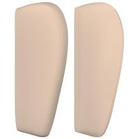 Hoofdbord met randen 163x23x78/88 cm kunstleer cappuccinokleur - thumbnail