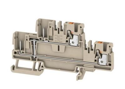 Weidmüller 1548140000 Doorgangsklem 2-etages 5.1 mm Spanveer Grijs 50 stuk(s)