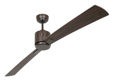 CasaFan ECO NEO III 180-4 BZ-NB/KI WiFi Flügel Nussbaum/Kirsche Plafondventilator 28 W (Ø x h) 180 cm x 360 mm Brons Met afstandsbediening, Timer, Met