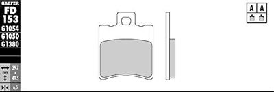 GALFER remblokken "fd153" brake pad fd153 g1054 organic