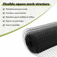 VidaXL Hexagon hek grijs 0.5 x 100 m staal - thumbnail