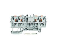 WAGO 2202-1401 Doorgangsklem 5.20 mm Push-In-klem Grijs 100 stuk(s) - thumbnail