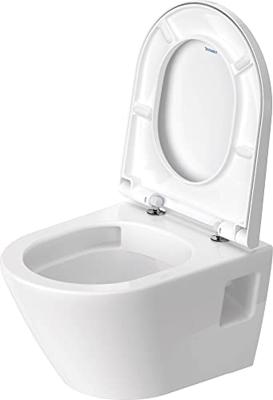 Toilet Duravit D-Neo Wand Compact Rimless Diepspoel 48 cm Hoogglans Wit