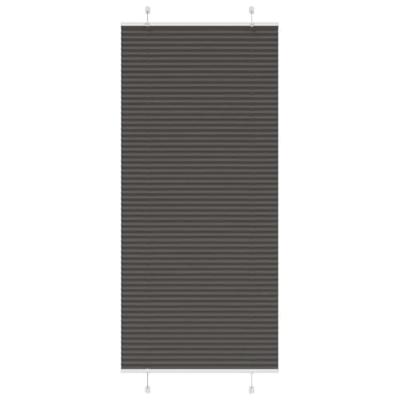 VidaXL Plissé rolgordijn 95x200 cm stofbreedte 94,4 cm polyester zwart VidaXL Plissé rolgordijn 95x200 cm stofbreedte 94,4 cm polyester zwart