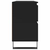 Badkamerkast 80x33x60 cm bewerkt hout zwart - thumbnail