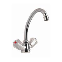 Keukenkraan Tweegreepskraan Schutte Brillant Draaibare Uitloop Chroom Schütte - thumbnail