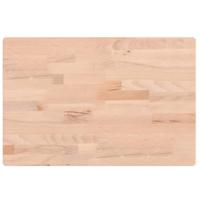 Wastafelblad 60x40x4 cm massief beukenhout - thumbnail