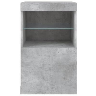 Dressoir met LED-verlichting 41x37x67 cm betongrijs