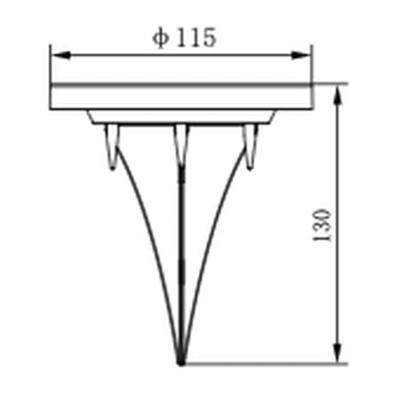 Inbouwspot - GALIX - G4525 - RVS 8 LED SMD