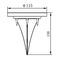Inbouwspot - GALIX - G4525 - RVS 8 LED SMD - thumbnail