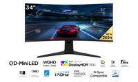TCL 34R83Q, de spectaculaire miniLED-monitor met 1100 zones en WQHD 170 Hz, 34 inch - thumbnail