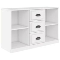 Dressoir 104,5x35,5x67,5 cm bewerkt hout wit - thumbnail