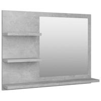 VidaXL Badkamerspiegel 60x10,5x45 cm bewerkt hout betongrijs - thumbnail