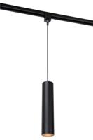 Lucide TRACK FLORIS Hanglamp - 1-fase Railsysteem / Railverlichting - 1xGU10 - Zwart (Uitbreiding) - thumbnail